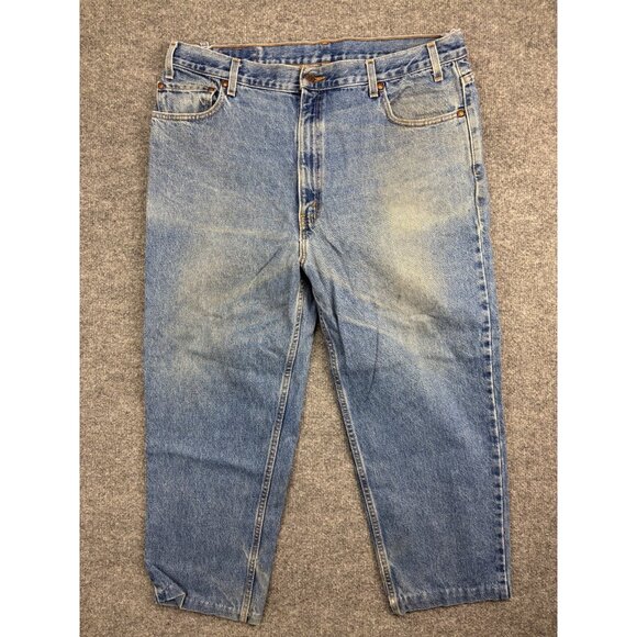 Levi's Other - Vintage Levi's 540 Relaxed Jeans Men's W40 Blue Denim Tapered Leg Leather Patch
